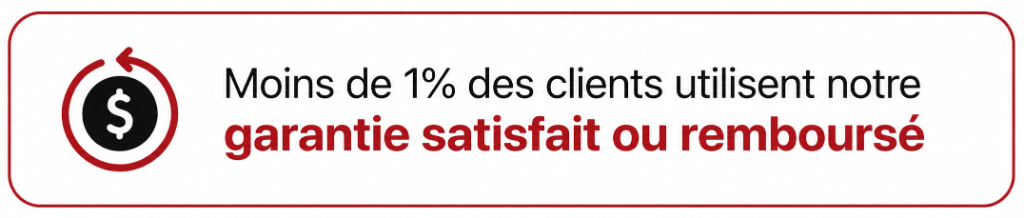 Garantie satisfait ou remboursé